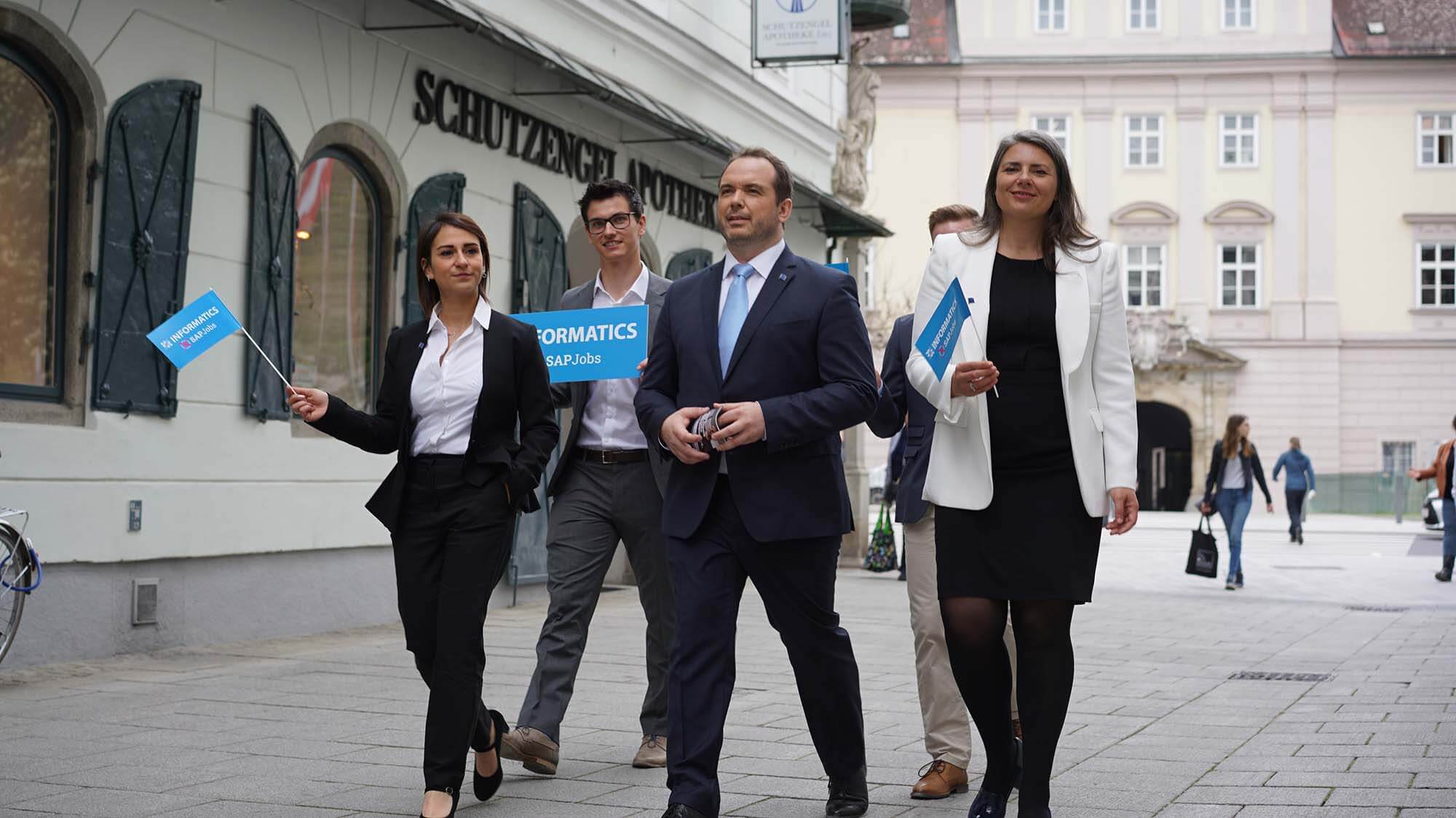 Wahlkampfaktion und Flyerverteilung im Rahmen unserer HR Kampagne 2022
