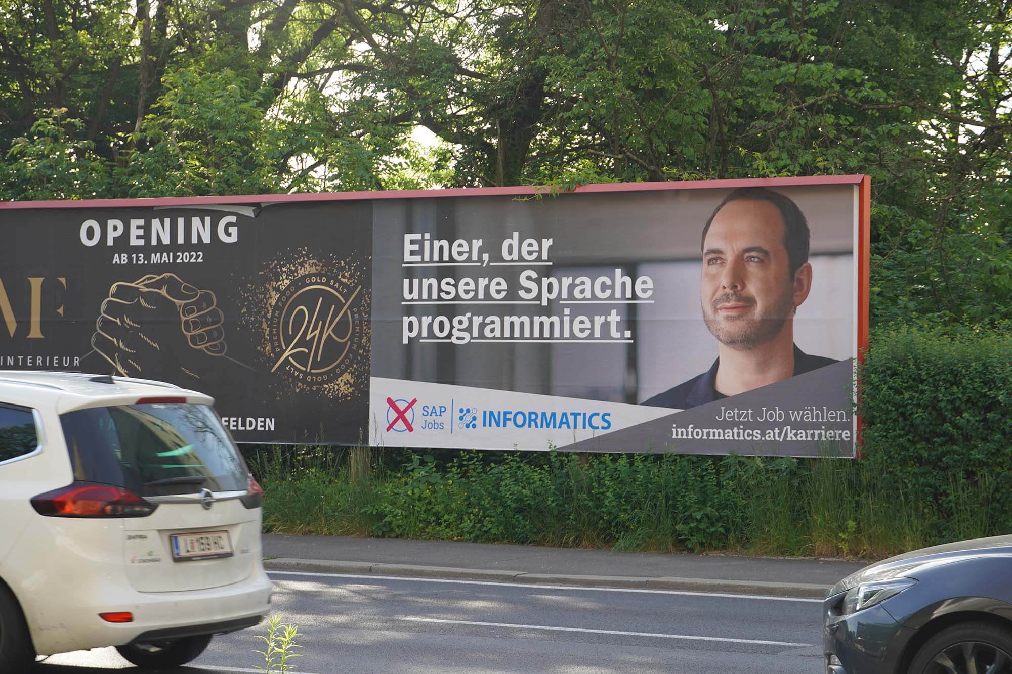 Unsere HR Kampagne 2022 in der Waldeggstraße in Linz