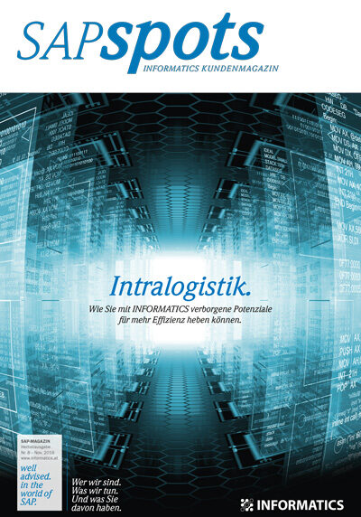 Cover 08. INFORMATICS SAPspots &quot;Intralogistics