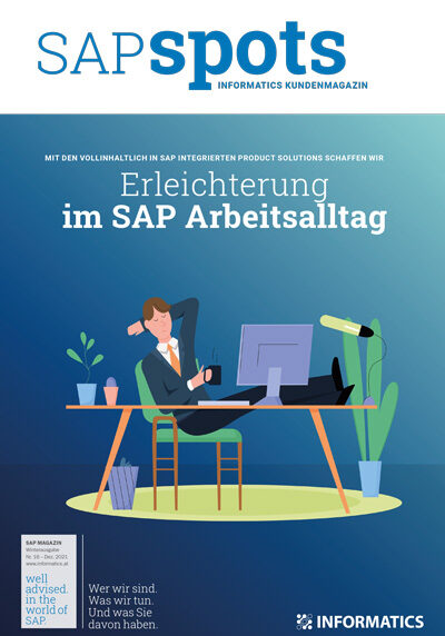 Titelblatt 16. INFORMATICS SAPspots "Erleichterung im SAP Arbeitsalltag"